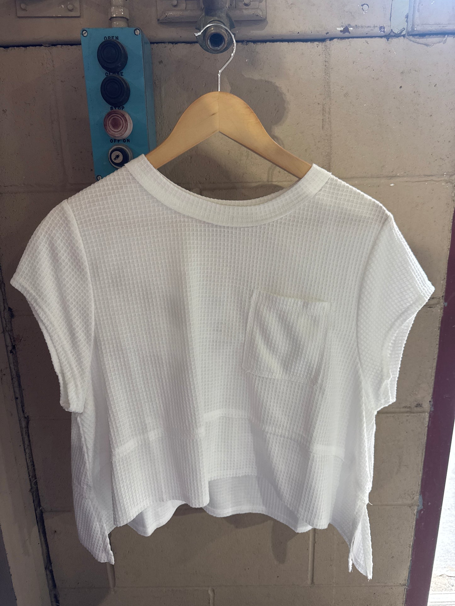 White Waffle top