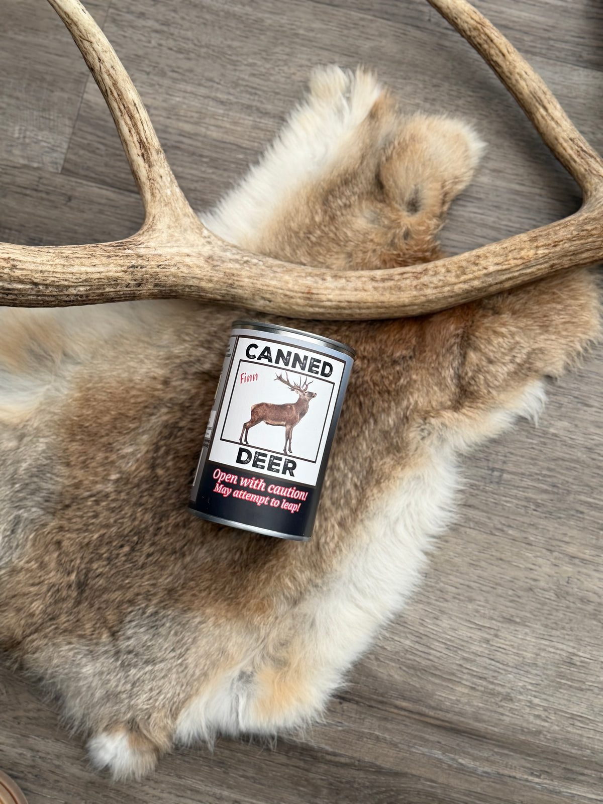 Canned Deer Stuffed Animal
