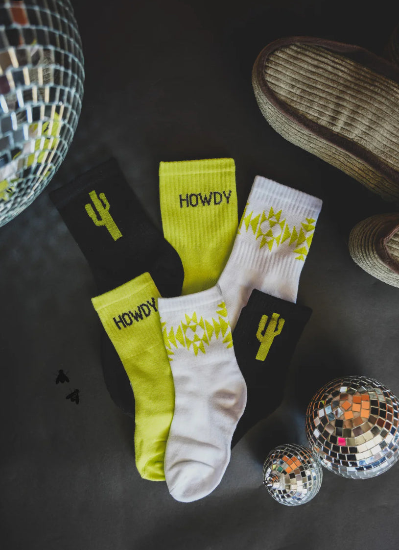 Cacti Neon Socks