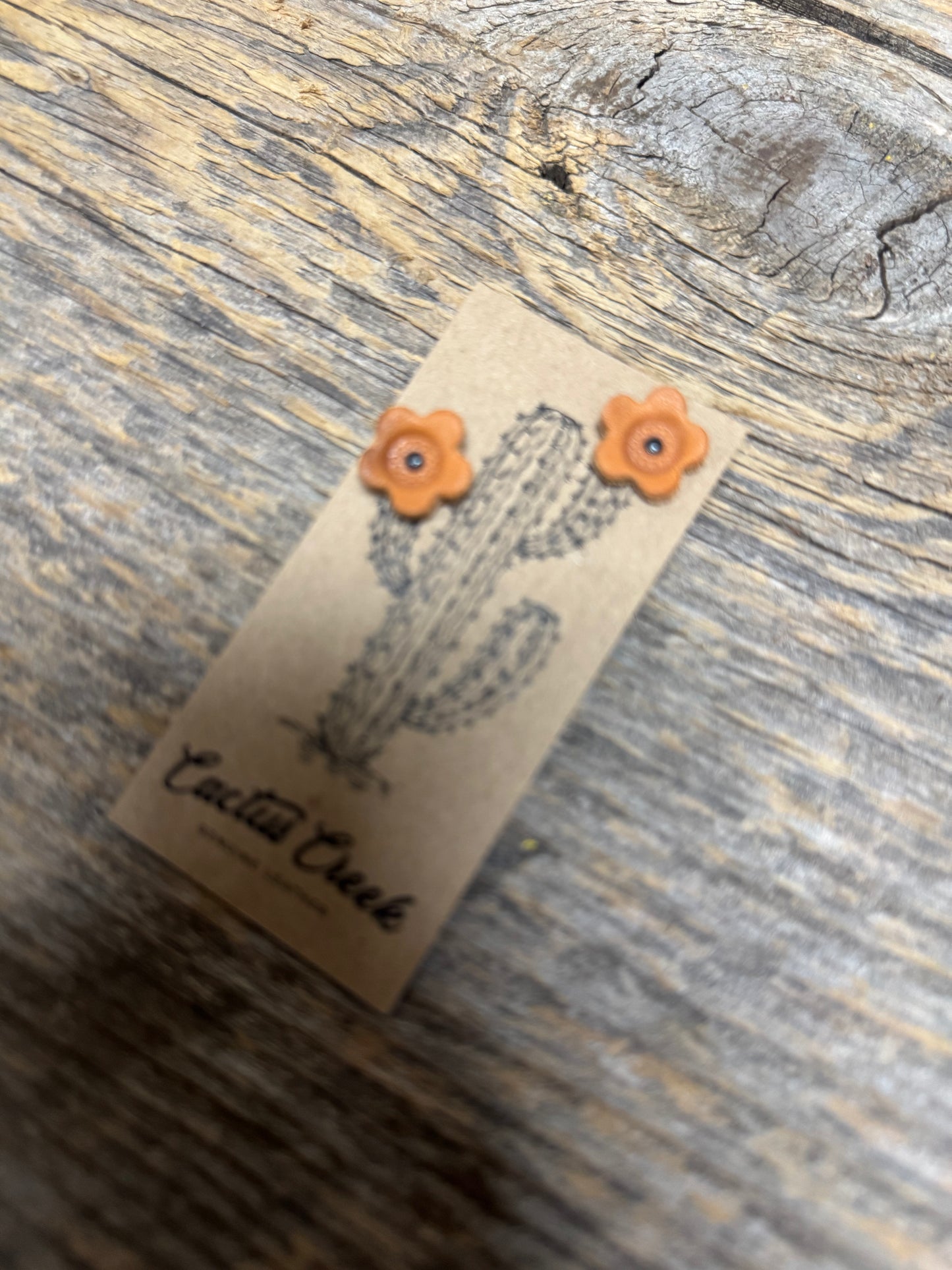 Cactus Flower Stud Earrings