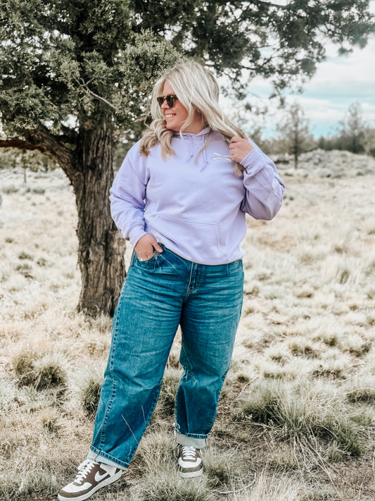 Branded Lavender Hoodie or Crew