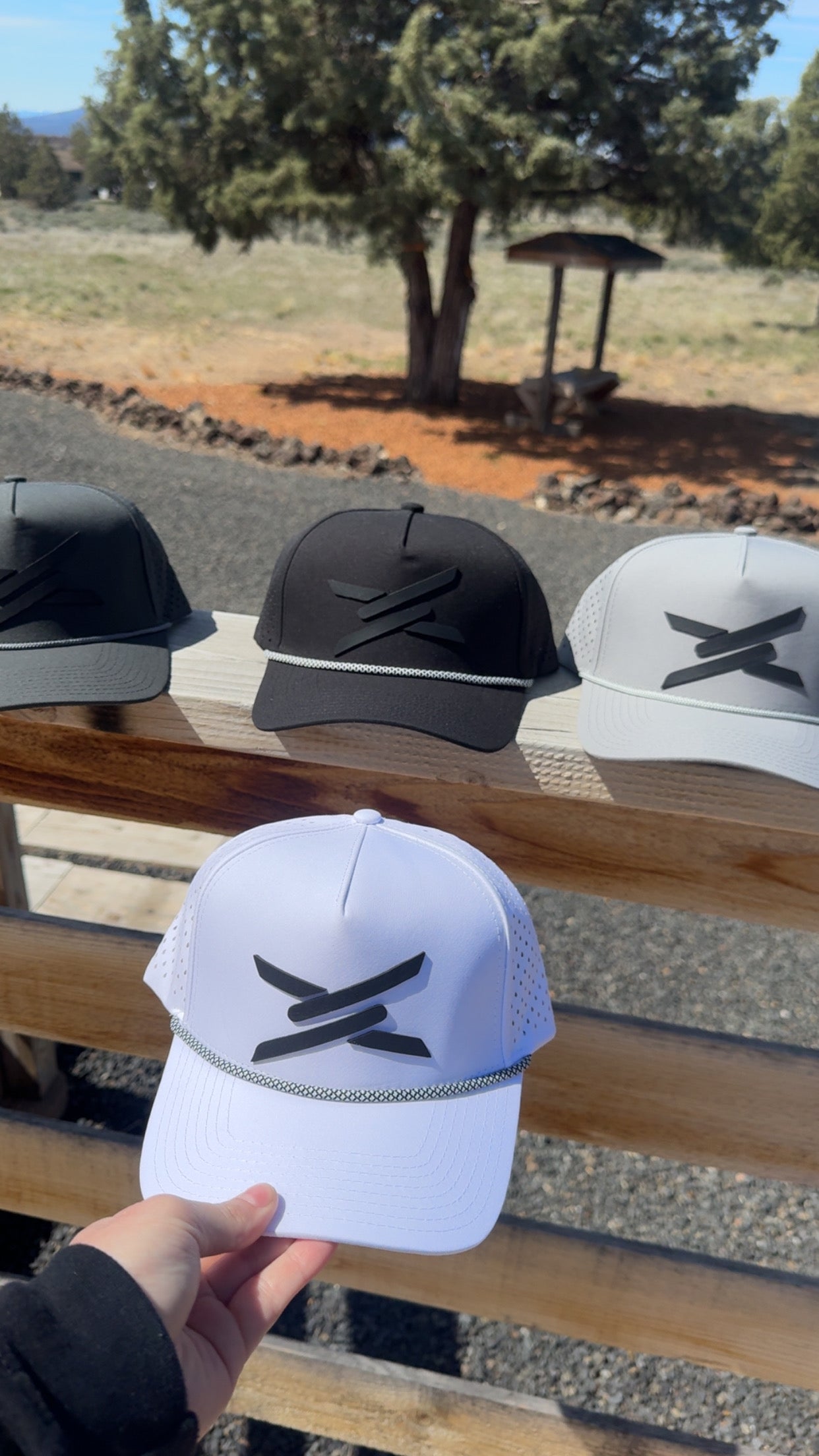 The { SW } branded hats