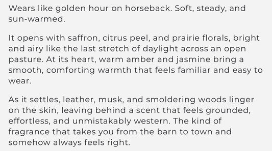 Dusty Trails Perfume