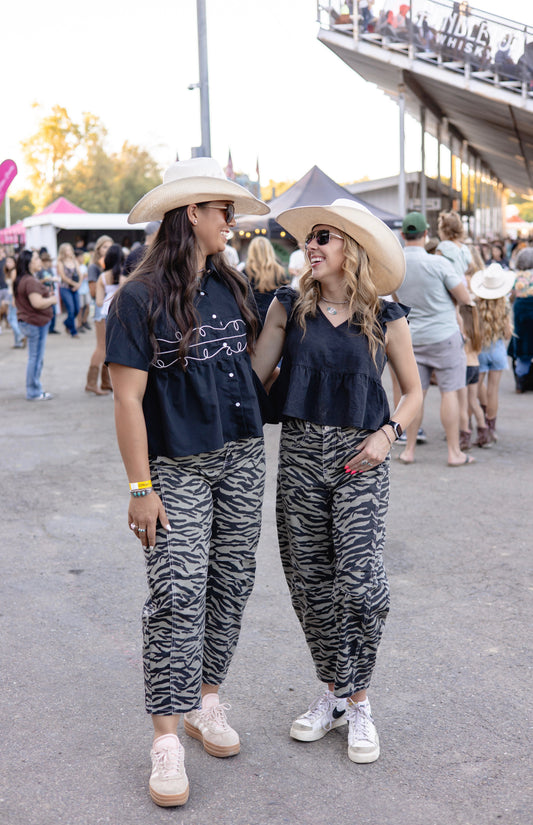 The Maddison Pants (zebra print)