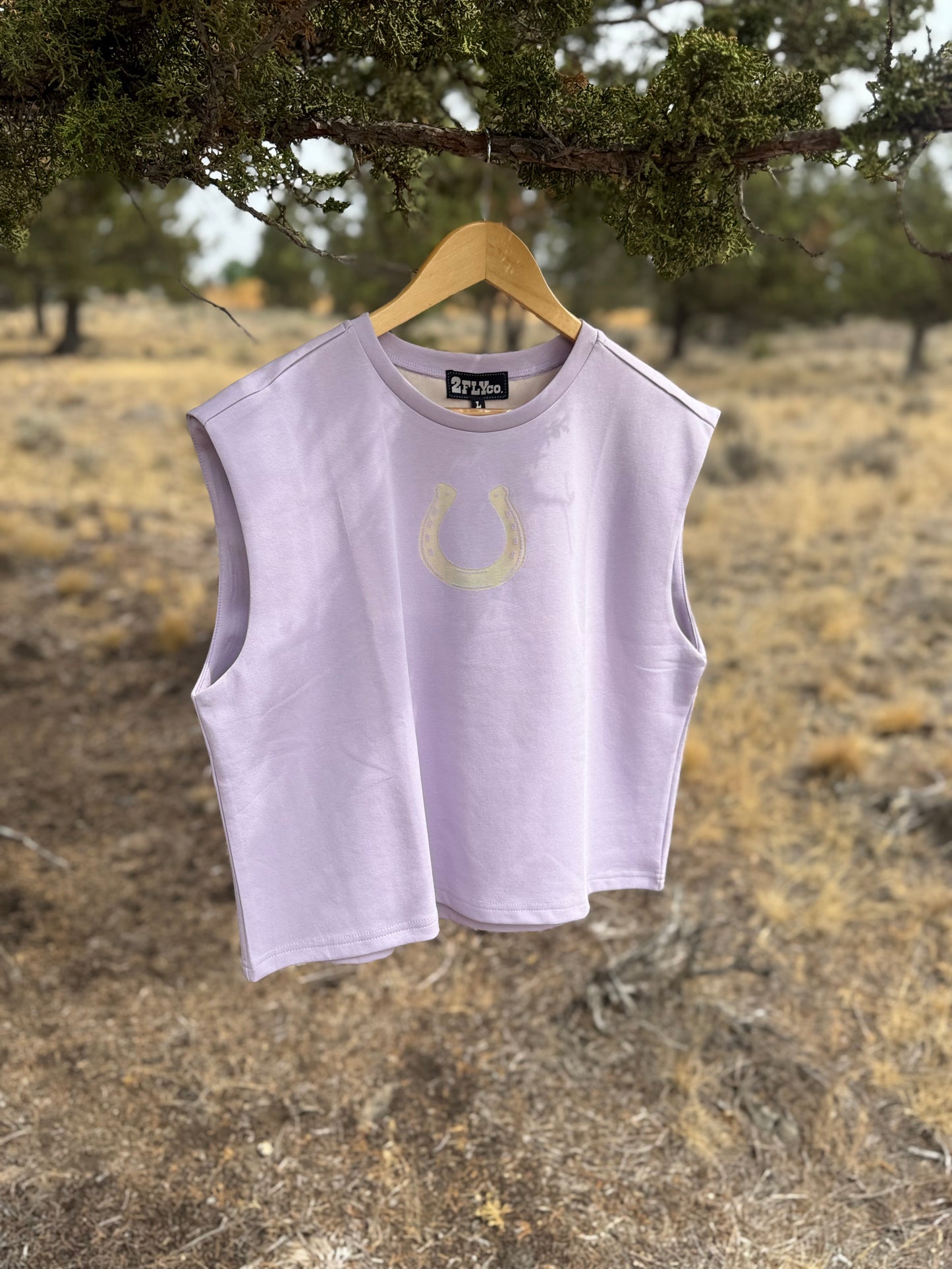 Purple Horseshoe muscle tank