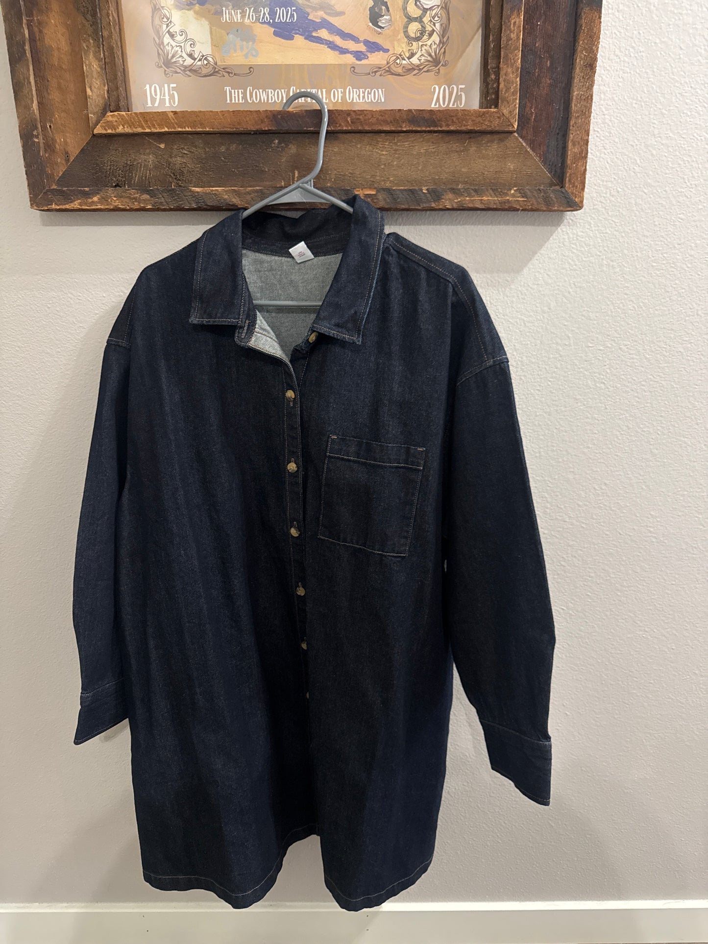 Never worn denim dress size 2x