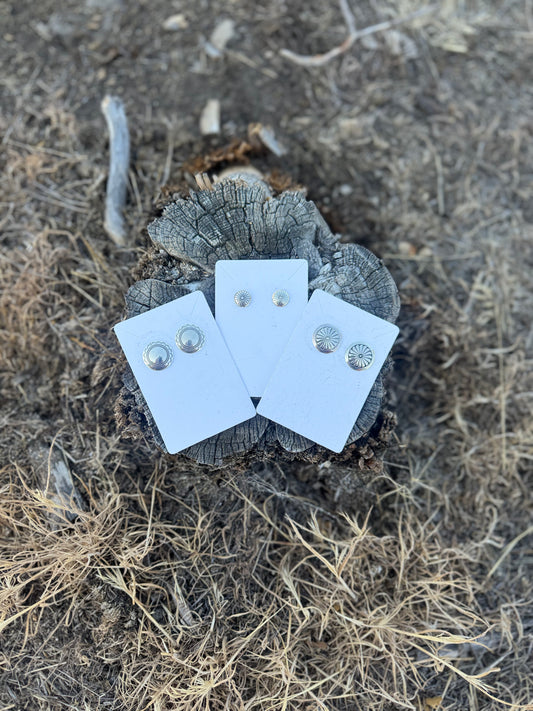 Concho Stud Earrings