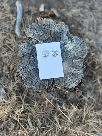 Concho Stud Earrings