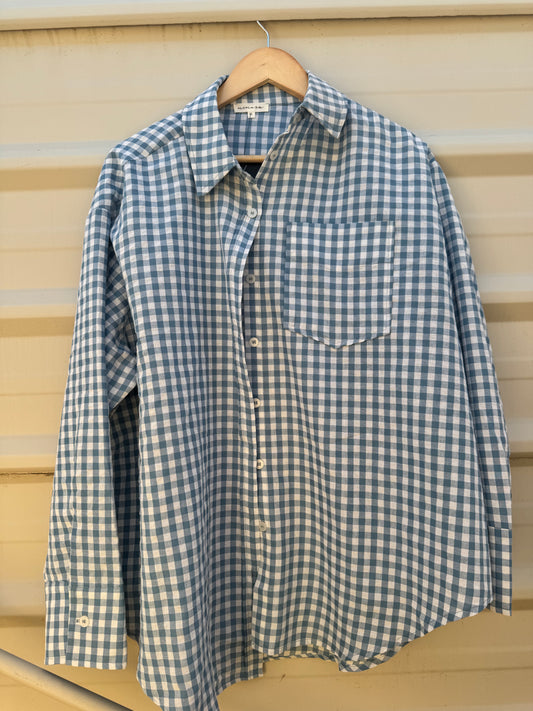 Blue picnic top