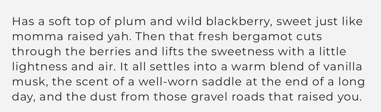 Long live cowboys roller perfume