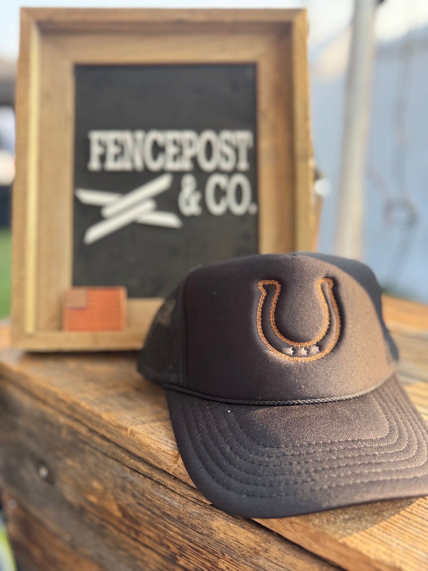 Black Horseshoe Hat