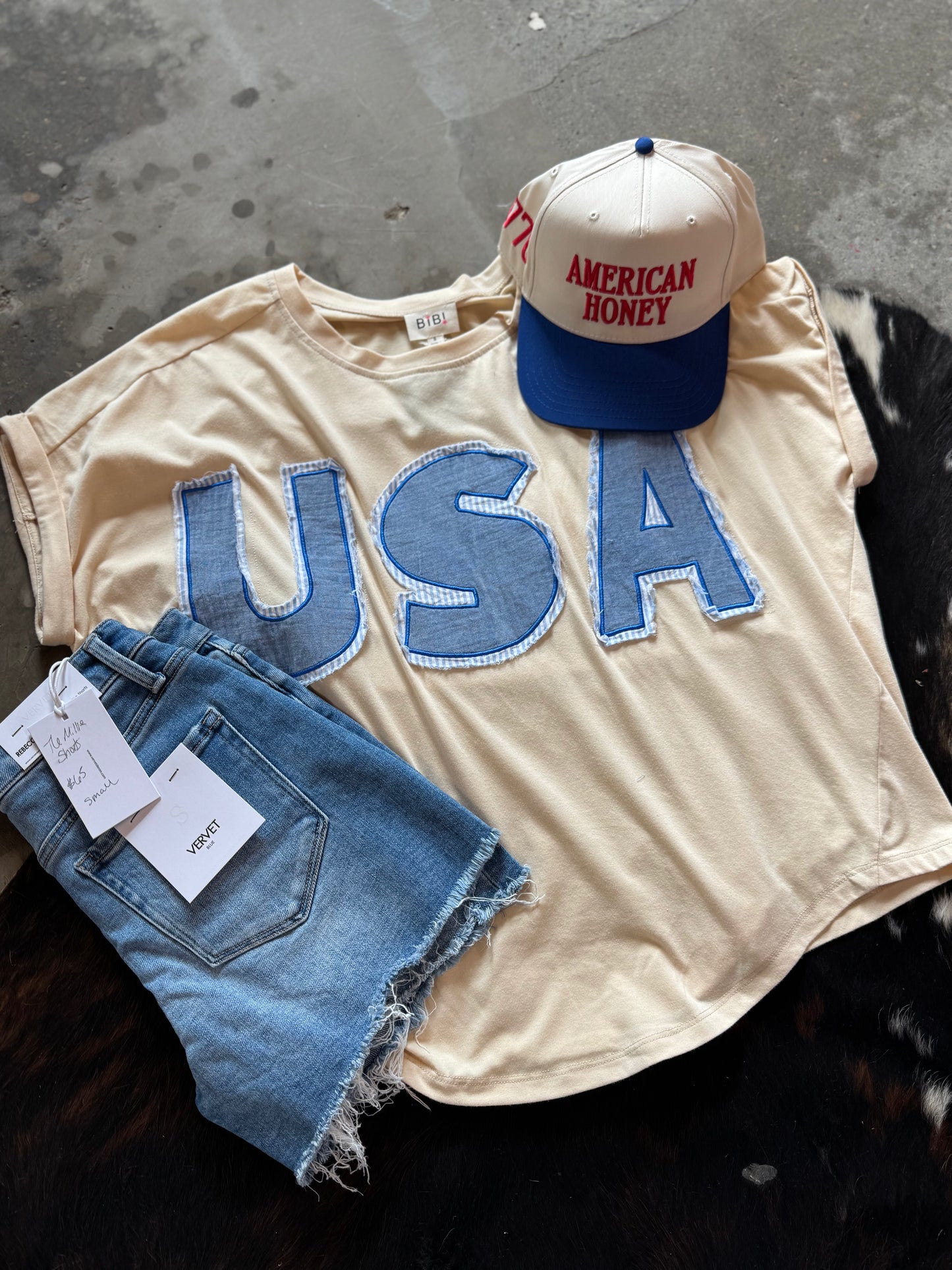 Denim USA Top