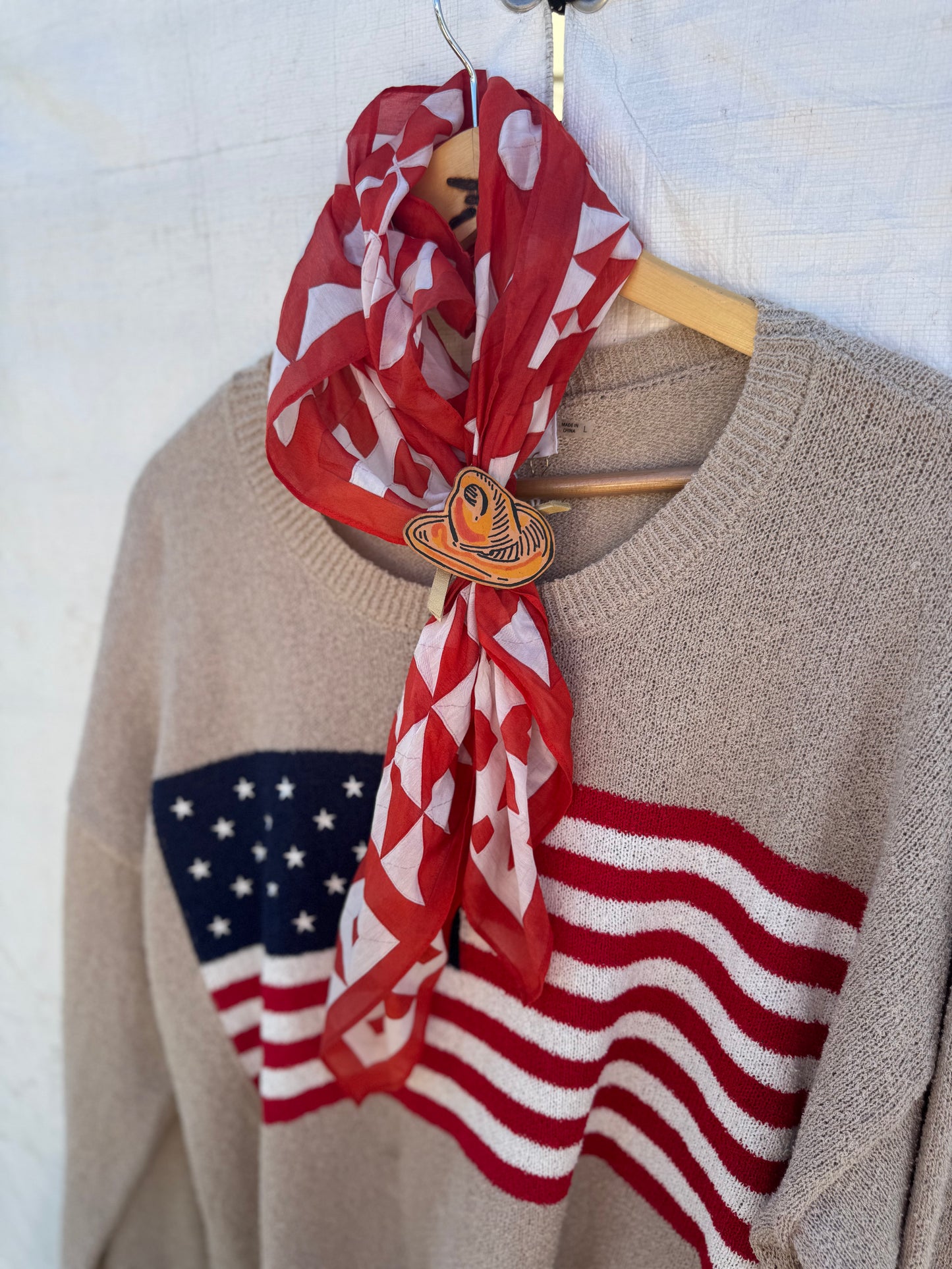 Red scarf