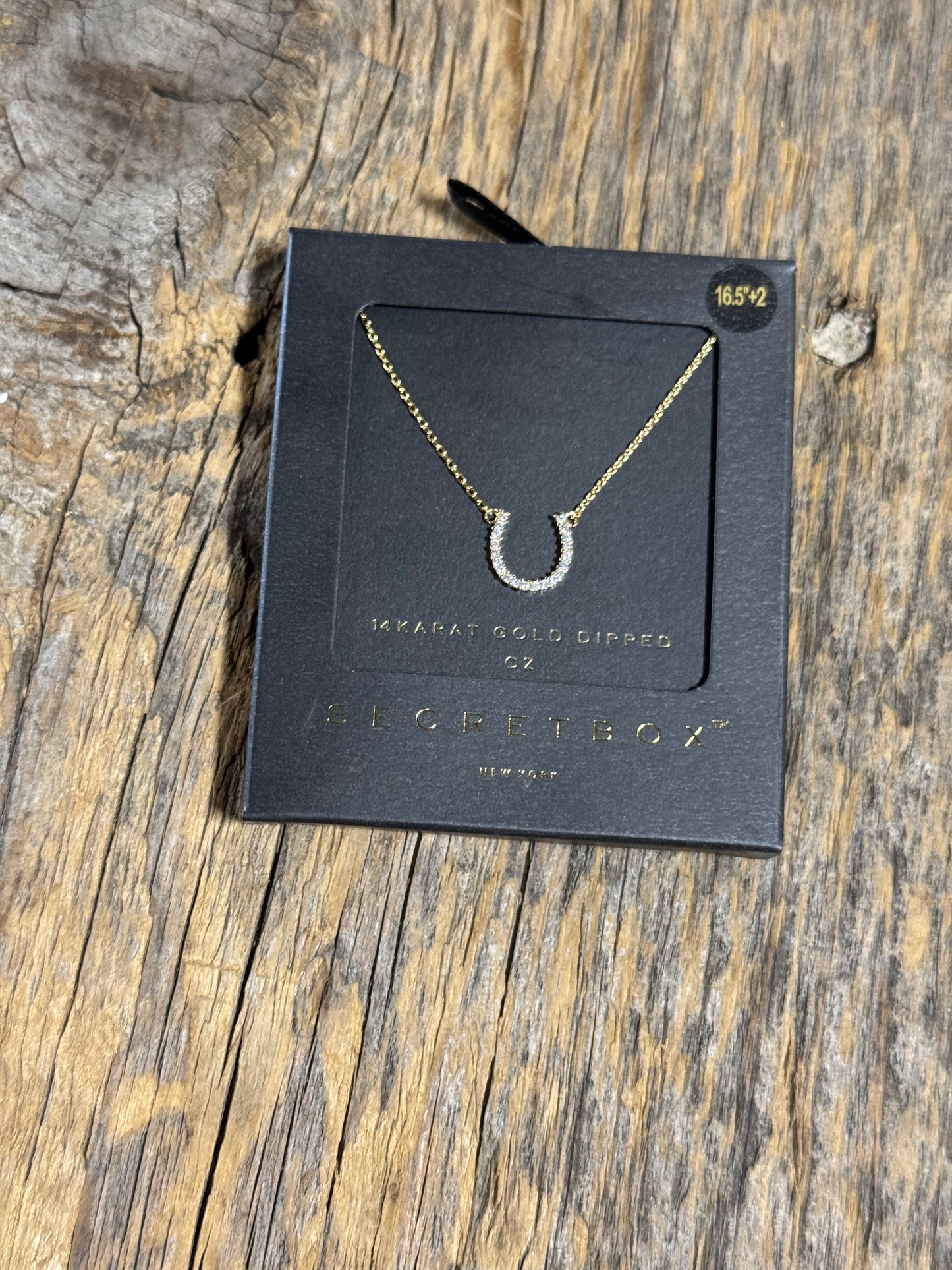 Gold Horseshoe Necklace