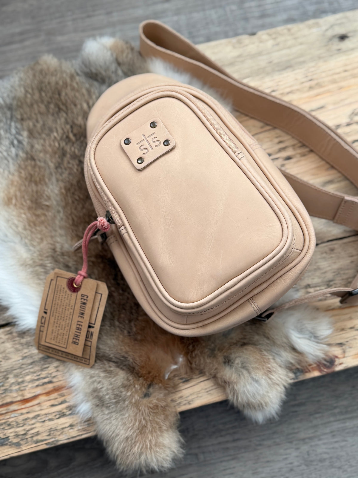 Leather Sling Backpack